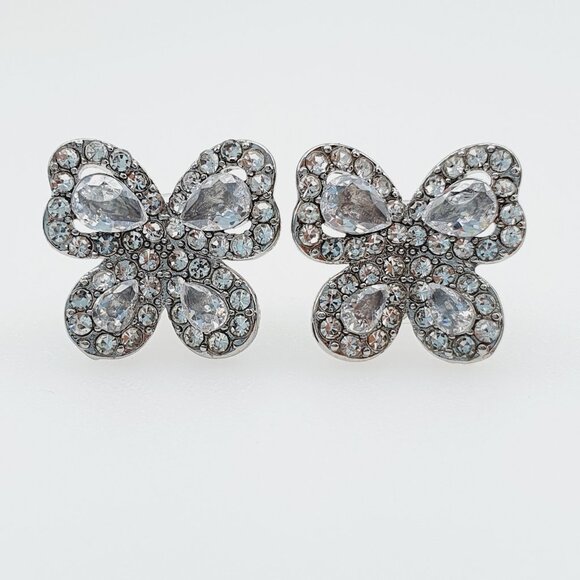 🔥 Classic Butterly CZ Wedding Stud Earrings for Women, FB16FA1094 - Picture 6 of 7